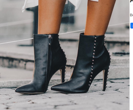 botas bico fino feminina